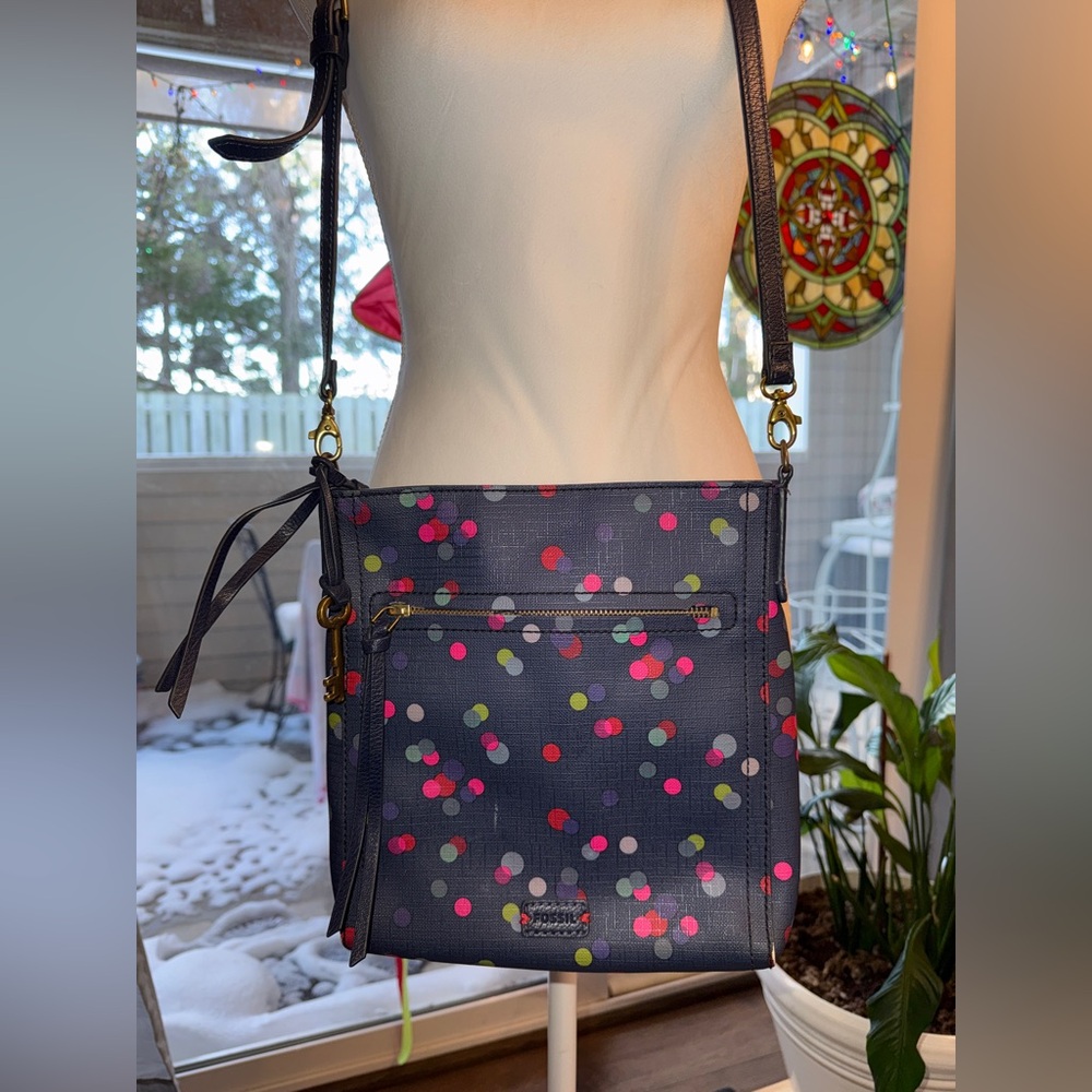Fossil Emma Crossbody Bag Polka Dots